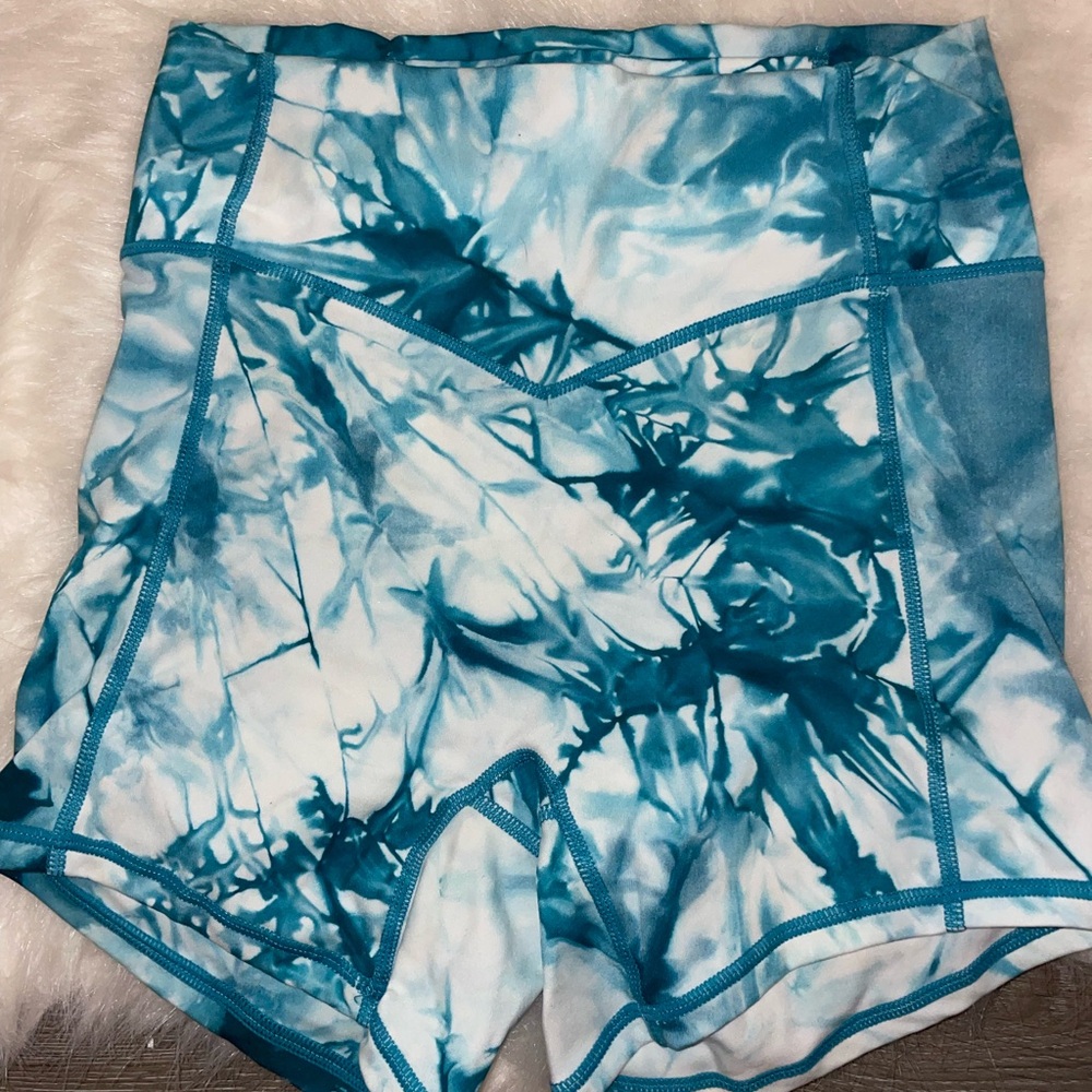 Blue Tie-Dye Women's Shorts
